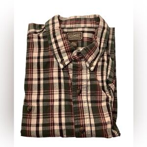 C.E. Schmidt Workwear Button Down Long Sleeve Plaid Shirt Size XL Multi Color